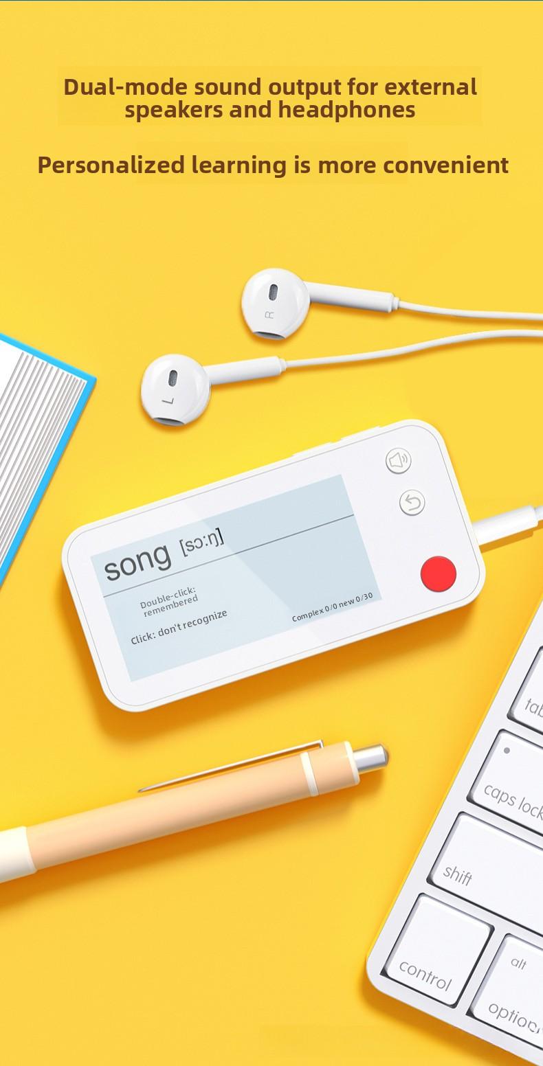 Electronic Vocabulary Card Student Electronic Dictionary English Learning Machine with Audio Player