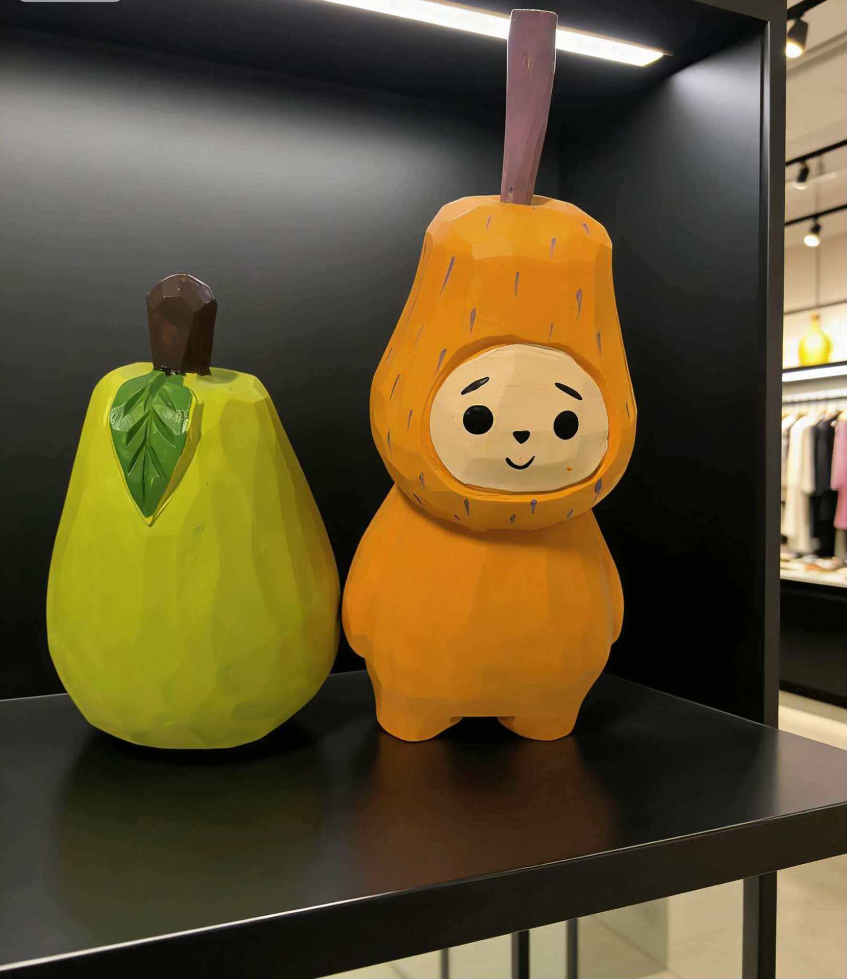 Handcrafted Wooden Fruit Vegetable Sculpture, Realistic Wood Carving Desktop Decoration, Creative Art Gift for Home & Friends Handcrafted Wooden Fruit Vegetable Sculpture, Realistic Wood Carving Desktop Decoration, Creative Art Gift for Home & Friends