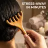1count/2counts Antler-Shaped Scalp Massager Sandalwood Meridian Comb, Wooden Gua Sha Comb For Neck, Eye & Face, Meridian Brush For Wellness Massage Tools Neck, Massaging Tool For Scalp Care, Relaxation Aid, Body Care Tool, Head Massagers