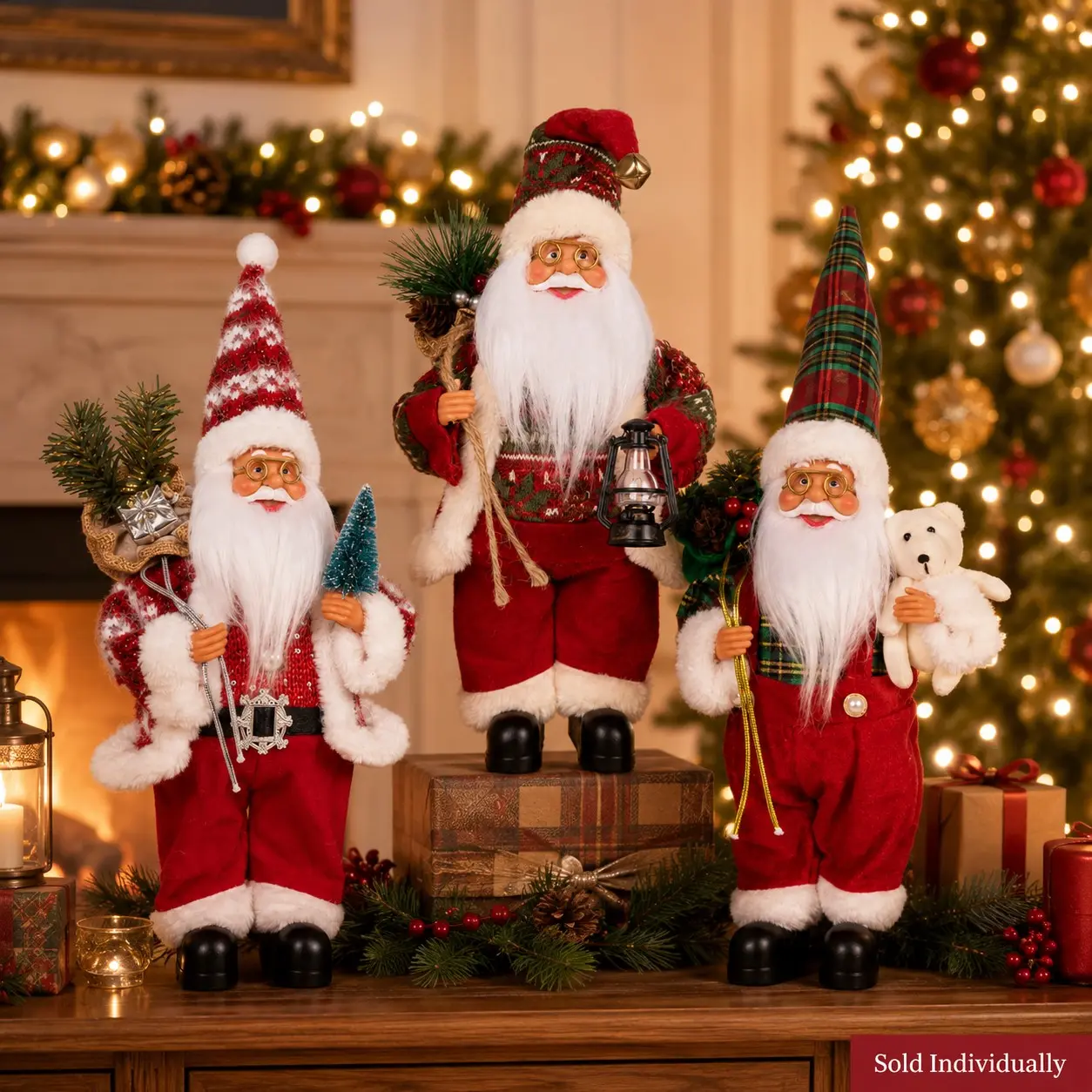 2026 Santa Claus Ornament, Xmas Standing Christmas Doll Decor, New Year Family Party Setup, Holiday Gift, Indoor Decoration Statue, Ornaments Decor