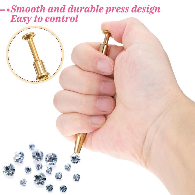 Piercing Tager Ball Grabber Tool Stainless Steel Pearl Grabber Pick Up Tools Prong Holder for Changing Jewelry Diamond Claw Tweezers Piercing Assistant Pen