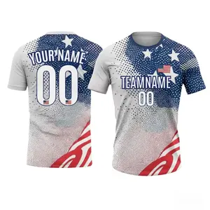 Personalized USA Soccer Team Jersey – Custom American Football Shirt for Men & Kids with Bold USA Flag Graphics, Comfortable Athletic Cut Soccer Uniform, Ideal for Soccer Practice, Tournaments and Showing Support for Team USA # TikTokMadeMeBuyIt # SoccerF
