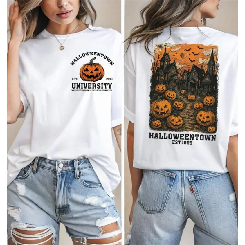 Halloweentown University Shirt: Spooky Season Gothic Tee