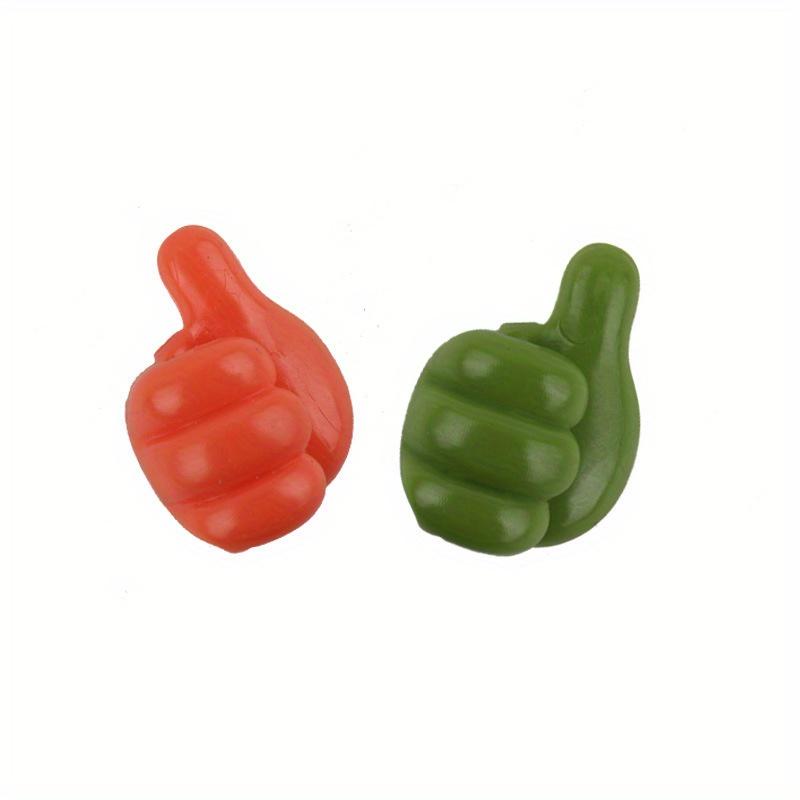 Multifunctional Thumb Hook Organizer - Cute joyful Face & Thumbs Up Design Wall-Mounted Cable & Accessory Holder with Colorful Hooks for Bathroom, Kitchen, Desk - Durable Plastic Cord Organizer (No Screws/Easy Installation) - Space-Saving Storage Solution