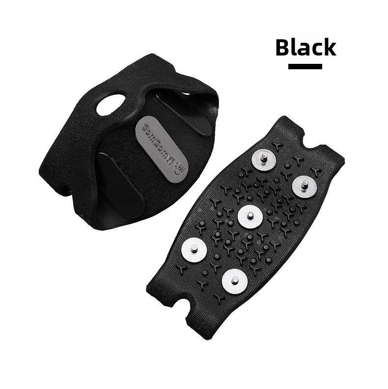 Easy Step 5 & 7 Tooth Snow Crampons Simple Anti Fall Spikes for Seniors and Daily Use