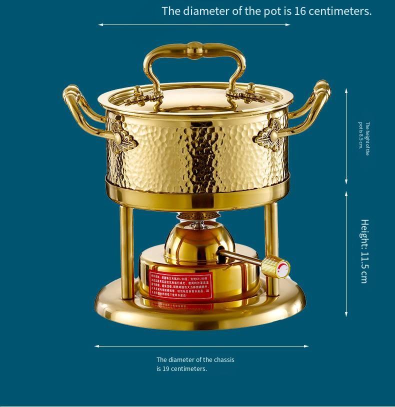 Inflatable Hot Pot, Single-Serving Hot Pot, Ideal for Private Dining at Clubs and Hotels, One Pot per Person, Gas Stove, Household Gas