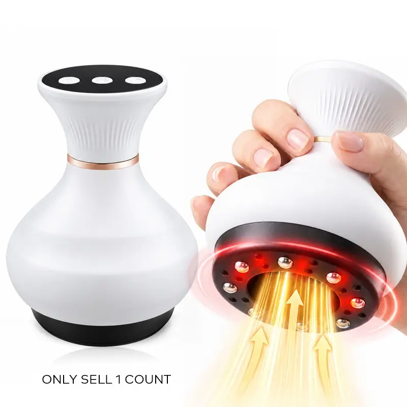 Smart Cupping Massager with Heat, Portable Electric Cupping Massager, Rechargeable Cupping Tool for Body, Cordless Personal Care Tool, Ideal Gift for Women Men