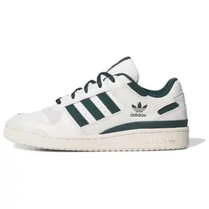 Adidas Originals Forum Low-Top Casual Sneakers for Men and Women – Comfortable and Stylish White and Green Verifiable, with credentials and supporting global authentication