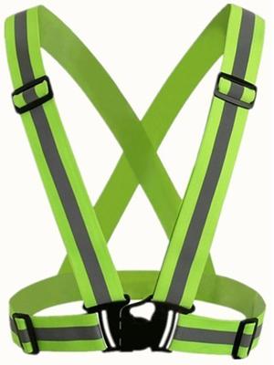 Reflective Safety Vest 2pcs - High Visibility Vest Adjustable Straps for Outdoor Jogging, Cycling, Walking and Riding