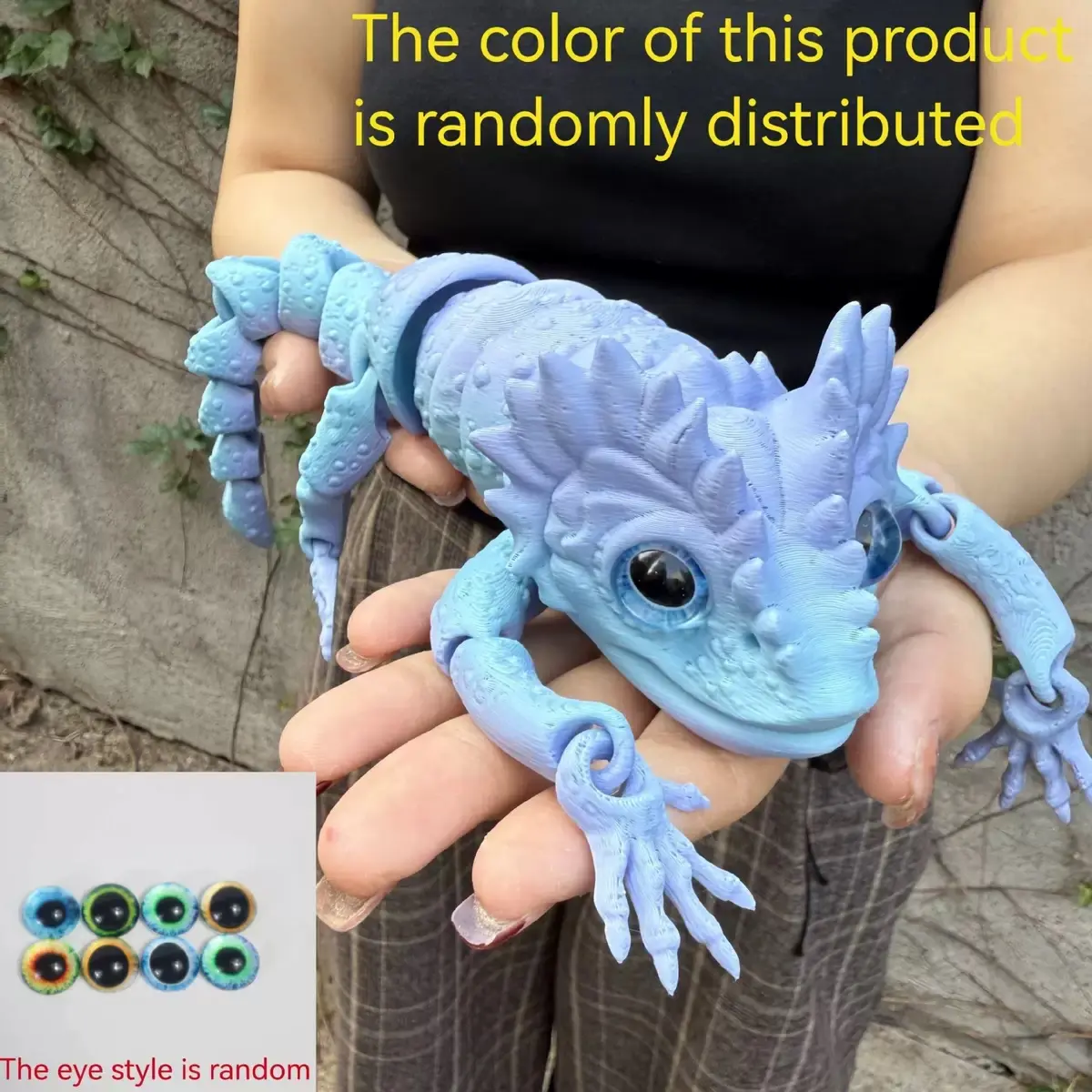 3D Printed Articulated Lizard Figurine, Large Flexible Reptile Model with Movable Joints, Realistic Animal Desk Decor, Collectible Fidget Toy Gift for Kids & Adults
