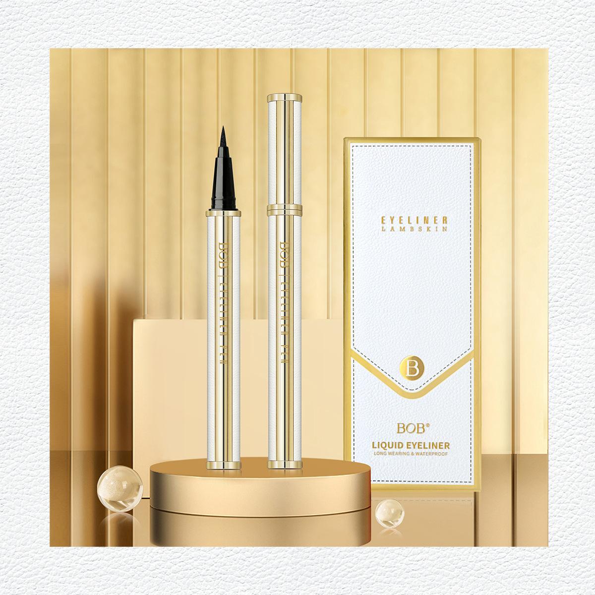 Waterproof Lambskin Eyeliner Pen – Smudge-Proof Long-Lasting Smooth Thick Tip for Defined Eye Looks, All-Day Wear & Simple Beginner Use - Women’s Daily Eye Makeup Tool, Cosmetics & Professional Beauty Tools