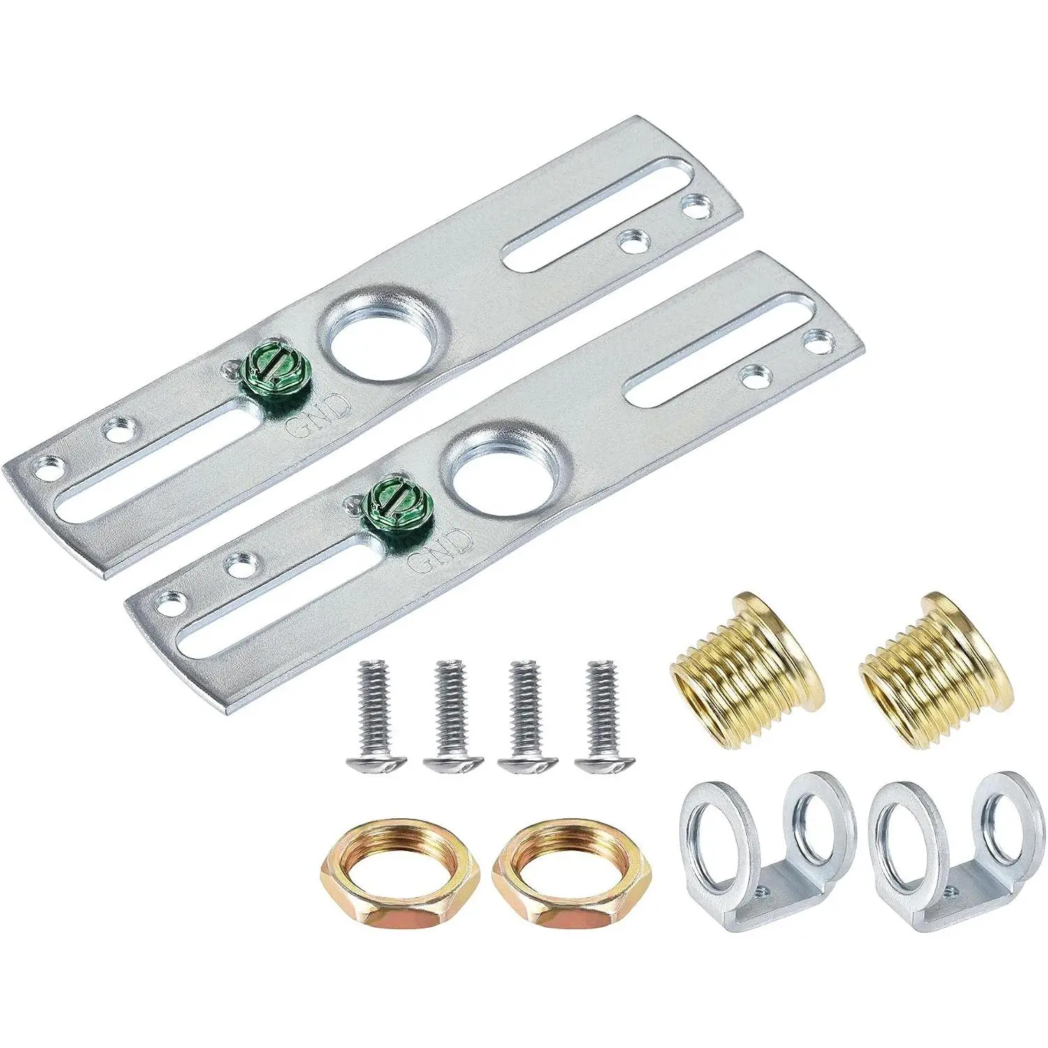 Light Crossbar Kit, 4-in Length Zinc Plated Iron Mounting Bracket Fixture Support for Chandeliers, Wall Lighting, Ceiling Lights - 2 Count, Indoor Use, Quick Install