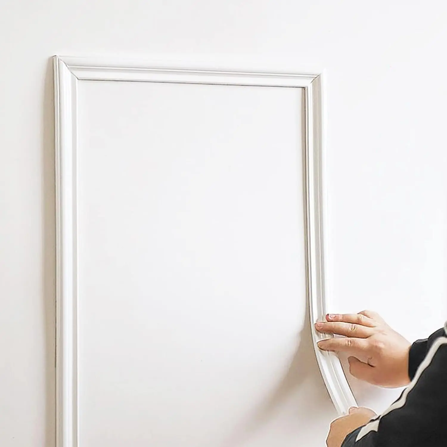Peel and Stick Chair Rail Molding, Self-Adhesive Wall Trim for Home Decoration & Wall Protection, 3m x 23mm
