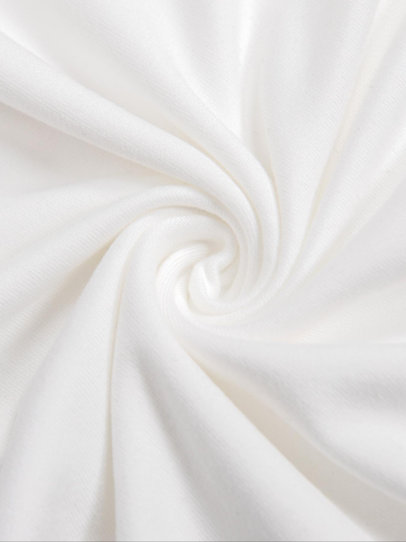 Women's Solid Tee, Casual Slim-fitting Short Sleeve T-shirt, Ladies Summer Clothes for Daily Wear Women's Solid Tee, Casual Slim-fitting Short Sleeve T-shirt, Ladies Summer Clothes for Daily Wear