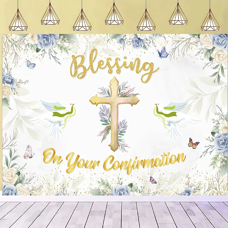 Rectangular He Is Risen Prints Tapestry - Lightweight Synthetic Wooden Cross, Dove Design, Polyester Photo Wall Hanging, Machine Washable Home Decor for Easter Celebration, Church Baptism Live Streams Backdrop