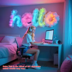 Thunder Cloud Lamp, DIY Cloud Light Kit, USB Powered Lighting, Customize Lightning Effects for Home & Bedroom Decor, Party Lighting Decoration