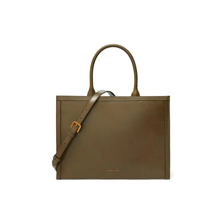 Charles & Keith Large Tote Bag for Women – Minimalist Synthetic Leather Handbag in Multiple Colors