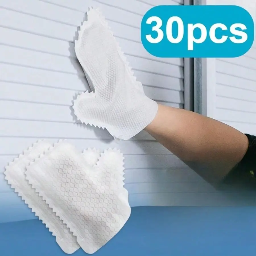 30/60pcs Microfiber Dusting Gloves, Versatile for Wet and Dry Use, Easy to Use as Cloth Glove, Ideal for Kitchen, Bedroom, Car, Furniture, Windows