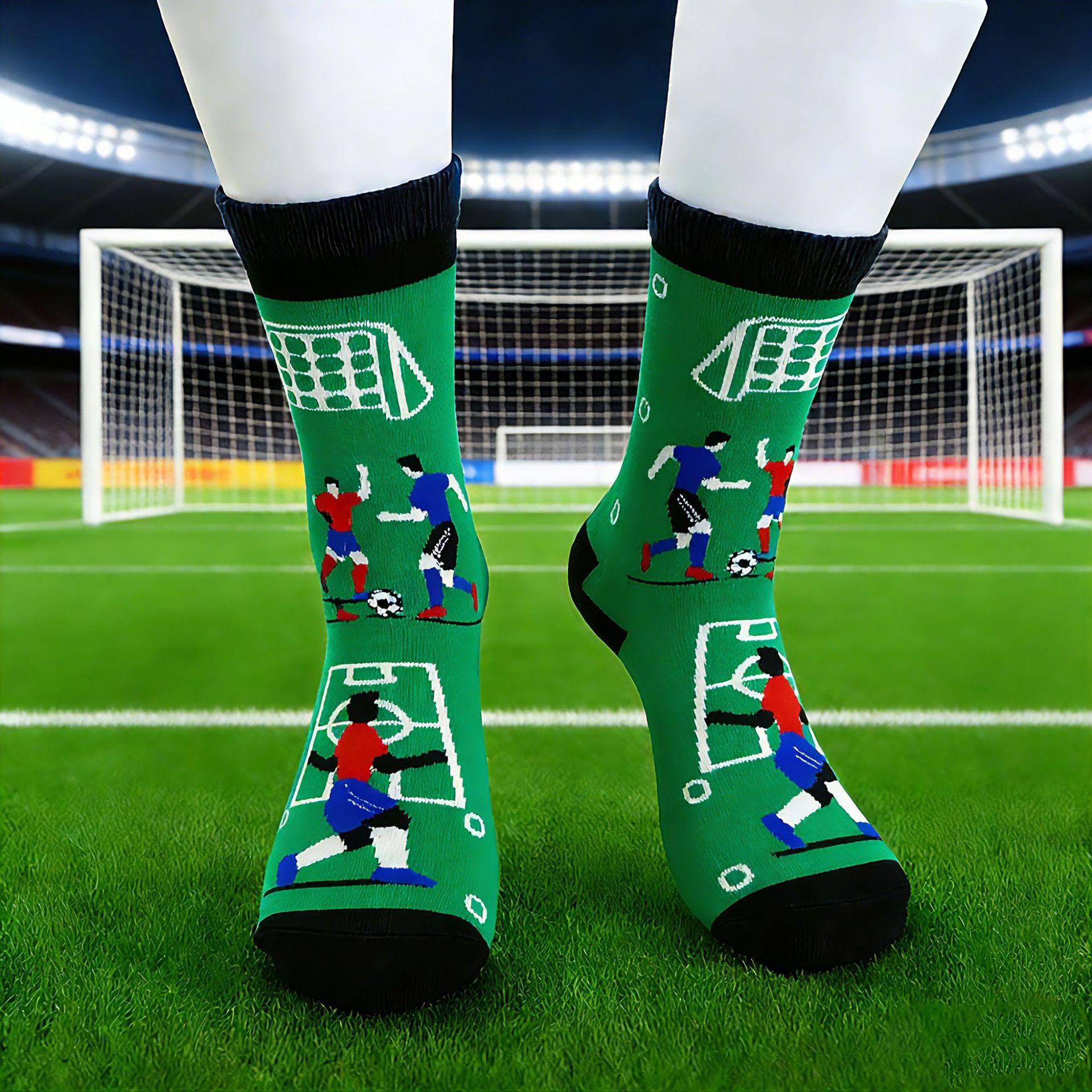 Perfect Match: Ideal for sports, casual outings, or everyday wear, these socks let you show off your love for soccer.