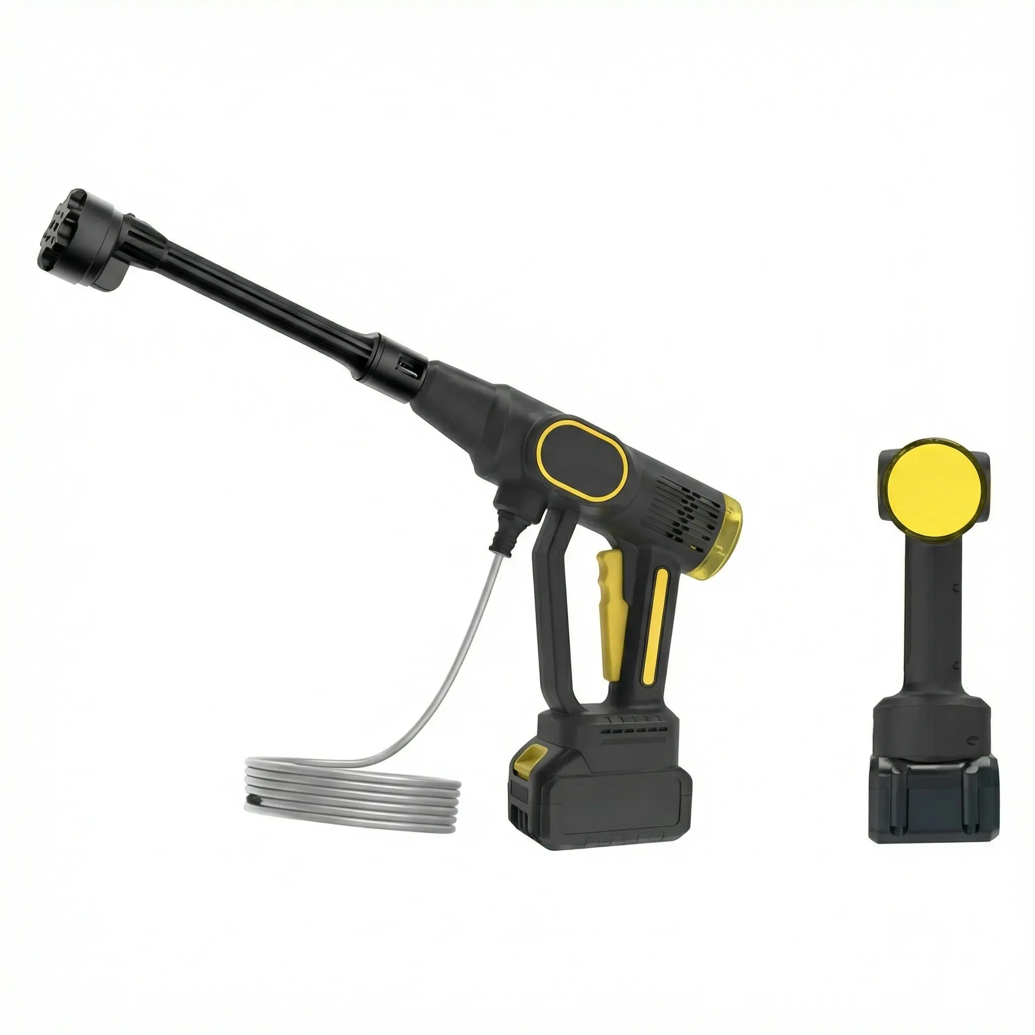 Cordless High-Pressure Washer ABS+Metal Brushless Motor Powerful Cleaning Machine Durable and Portable for Home and Outdoor Use