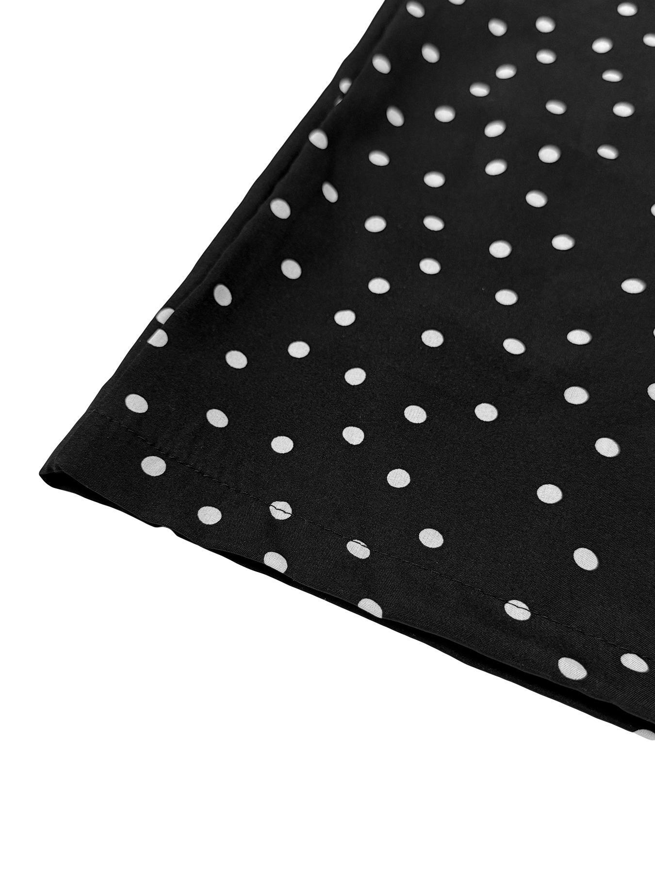 Women's Polka Dot Print Belted Tie Waist Jumpsuit, Casual Elegant Sleeveless Jumpsuit for Summer, Women's Jumpsuit for Beach Holiday, Elegant Fashion Jumpsuit