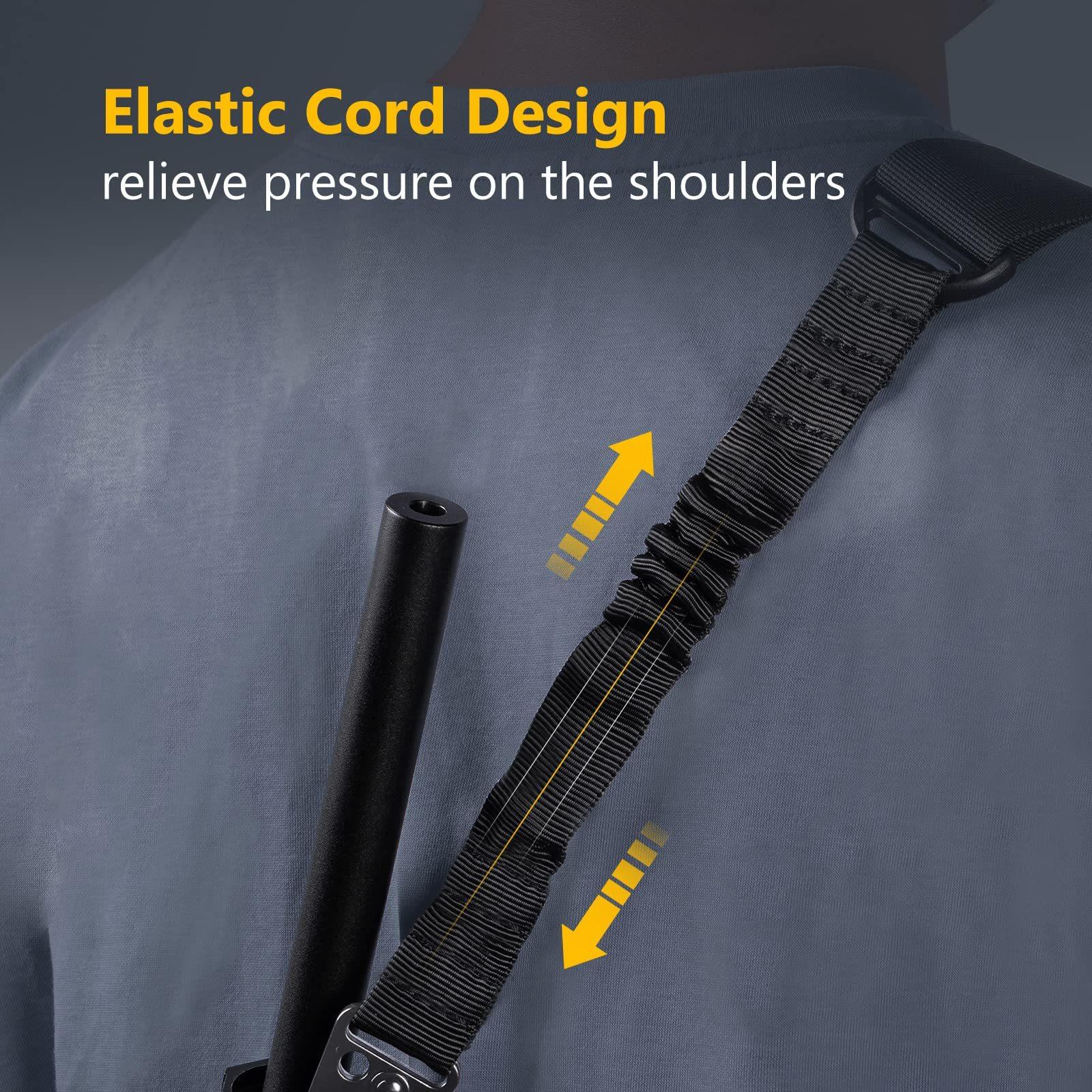 Tactical Gun Sling, 1 Set Adjustable Length Elastic Buffer Gun Sling with 360° Rotation Hook, Universal Adaptation, Outdoor Activities, Sports