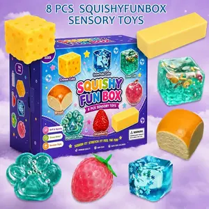 8-piece Set Mystery Box, Blind Box Malt Sugar, Creative Slow-return Squishy, Party Gift, 8 Stress Relief