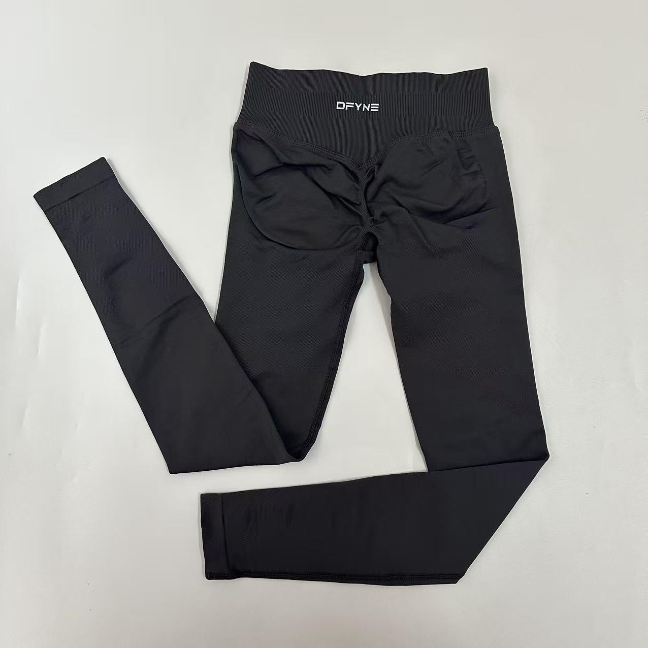 Dfyne Impact High-waist women's tight-fitting trousers and seamless yoga pants, suitable for sports, cycling and outdoor activities.