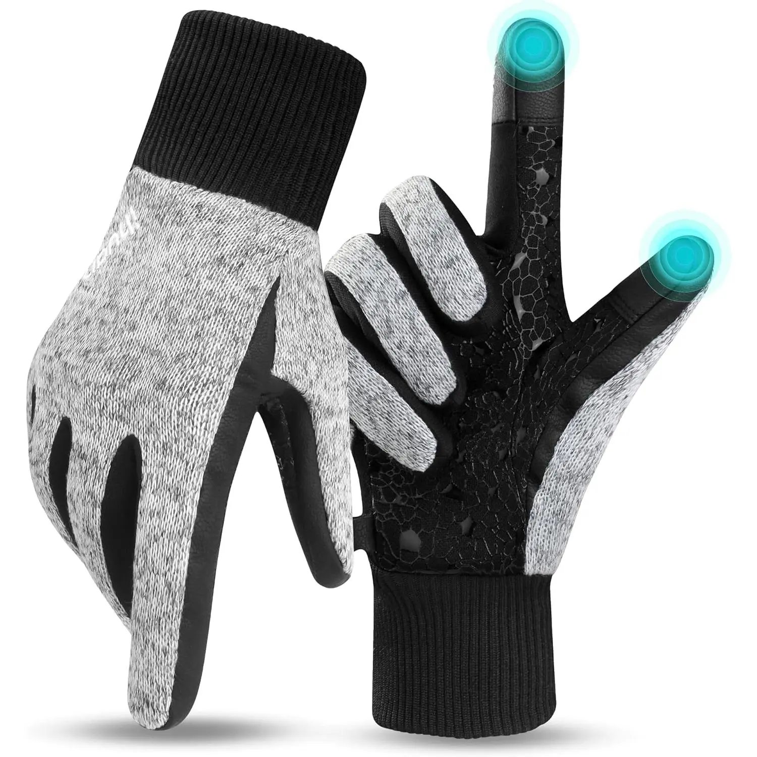 Baby Winter Waterproof Thermal Gloves - Wind-Resistant, Touchscreen, Warm for Toddler Biking, Running, No Warning Applicable