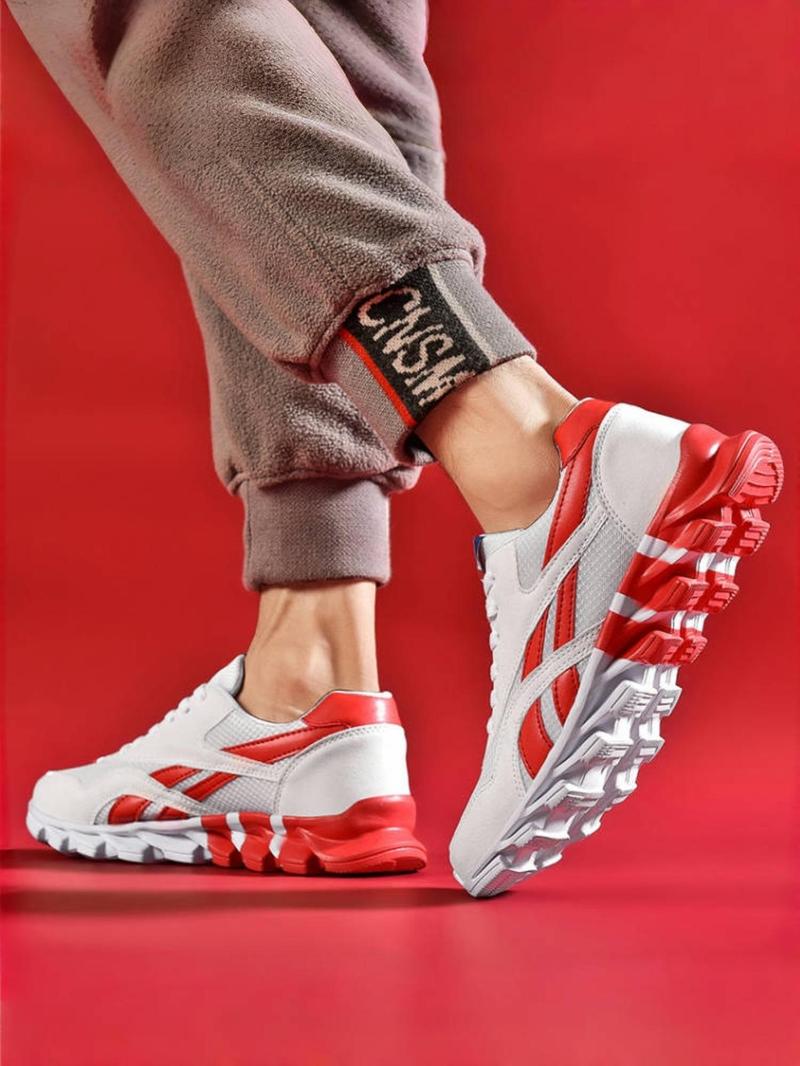 Fashionable Large Size Men's Sports Running Shoes, Blade Sole Design, Multiple Colors, Comfortable and Durable, Suitable for All Seasons