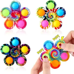 Fidget Spinner Bulk 4 Pack, Pop Fidget Spinners Fidget Toys for Kids, Treasure Box Toys for Classroom Prizes, Goodie Bag Stuffers Party Favors for Kids, Anxiety Stress Relief Toys with ADHD Autismfidget toys