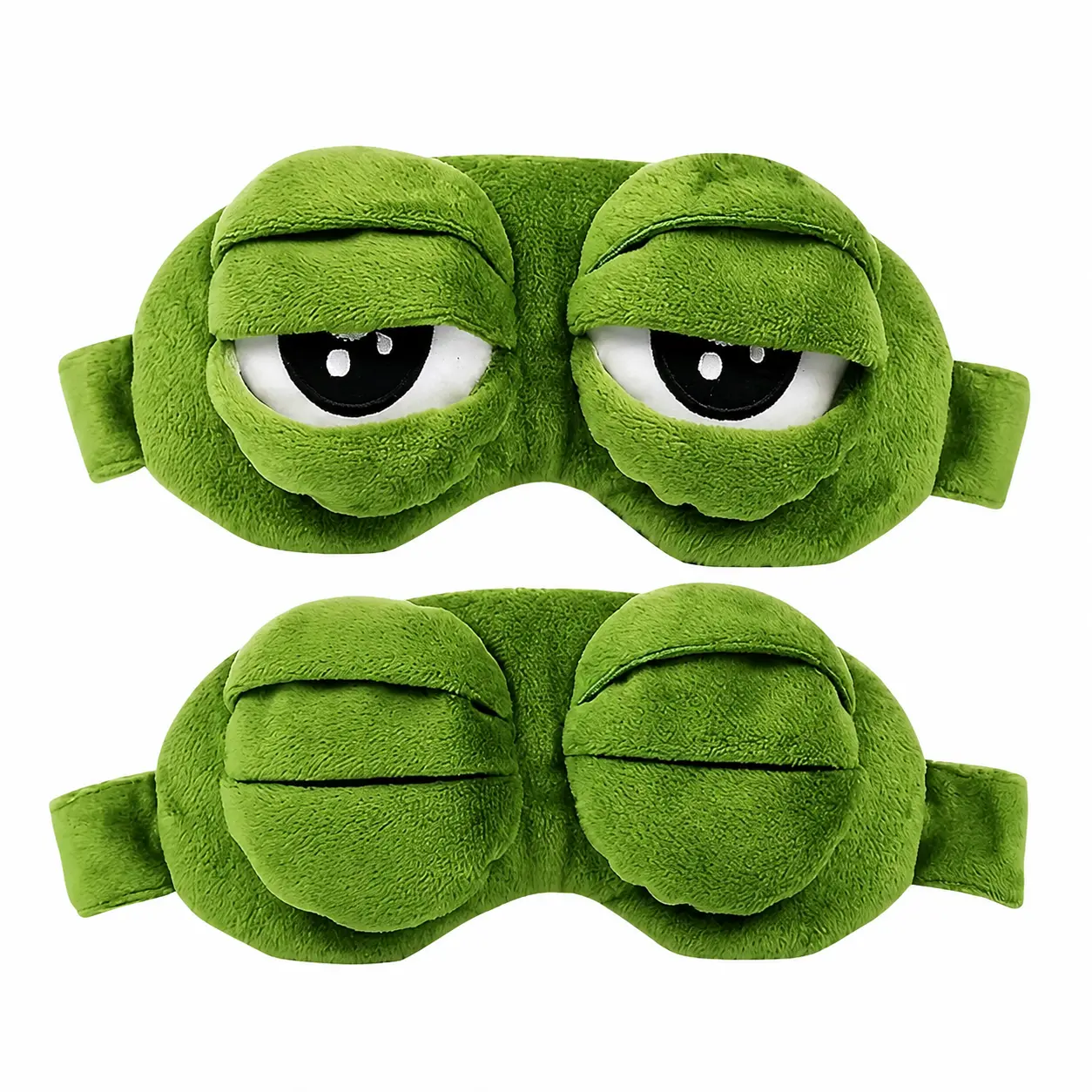 Ultra-Soft 3D Stereo Frog Sleeping Mask with Light-Blocking Design, Hypoallergenic Fabric, Adjustable Comfort Strap, Portable Travel-Friendly Eye Cover for Restful Sleep, Relaxation, Parties, and Thoughtful Gifting