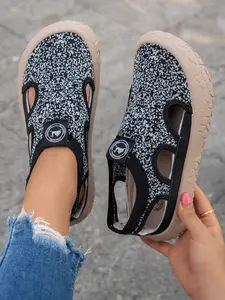 Women's 2026 New Outdoor Casual Slip On Sneakers, Breathable Mesh Cut-Out Design, Round Toe, Low Top, Comfortable Rubber Sole, All-Season Footwear