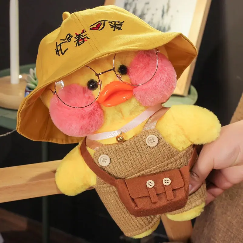 30cm Pato Plush Lalafanfan Duck Cute Stuffed Toys yellow Duck Hug Flifan Duck Kawaii Plushes Animal Plushies Pillow Soft Toy