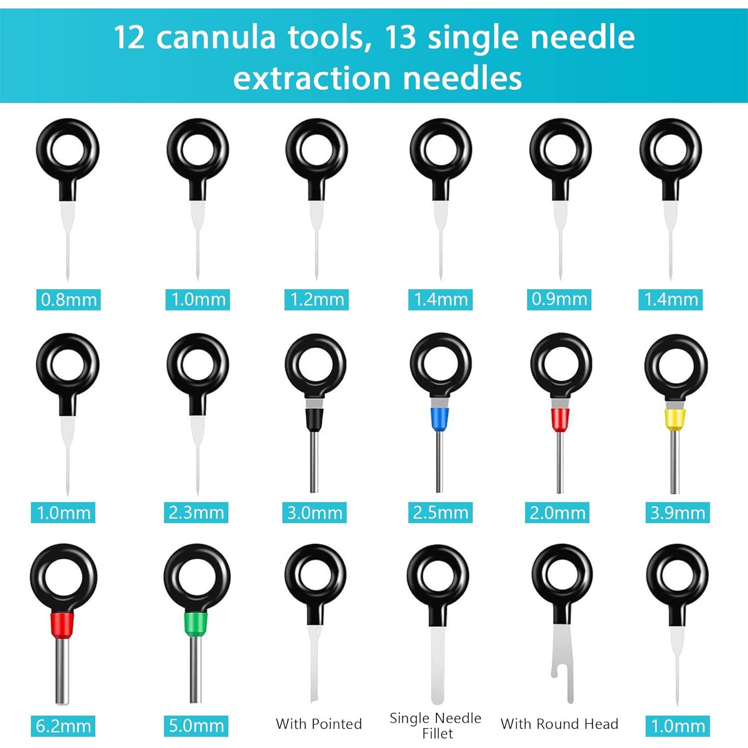 45 Pcs Wire Terminal Release Tool Terminal Removal Tool Kit Depinning Tool Electrical Connector Pin Removal Tool Kit Pin Extractor Tool Set