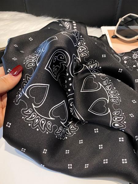 Women's Floral Fashion Scarf for Everyday Use, Elegant Headscarf and Hair Band, Perfect Accessory for All Seasons