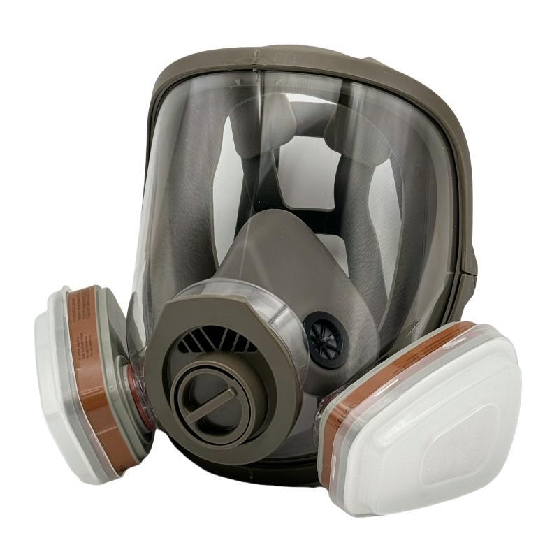 Reusable Full Face Mask with Filter & Accessories, 19 in 1 Full Face Mask, Safety Mask for Painting, Woodworking, Construction, Grinding, Chemical