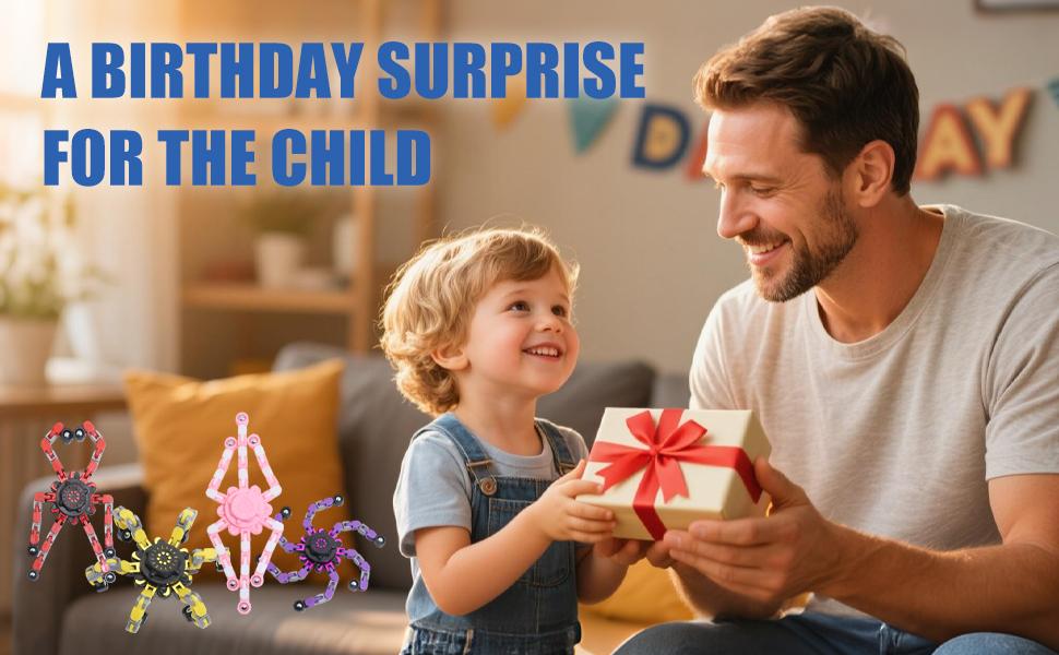 6 Pcs Transformable Fidget Spinners, Deformable Fingertip Gyro Stress Relief Sensory Toys, Easter Basket Stuffers & Party Favors, Gifts for Kids Adults Boys Girls