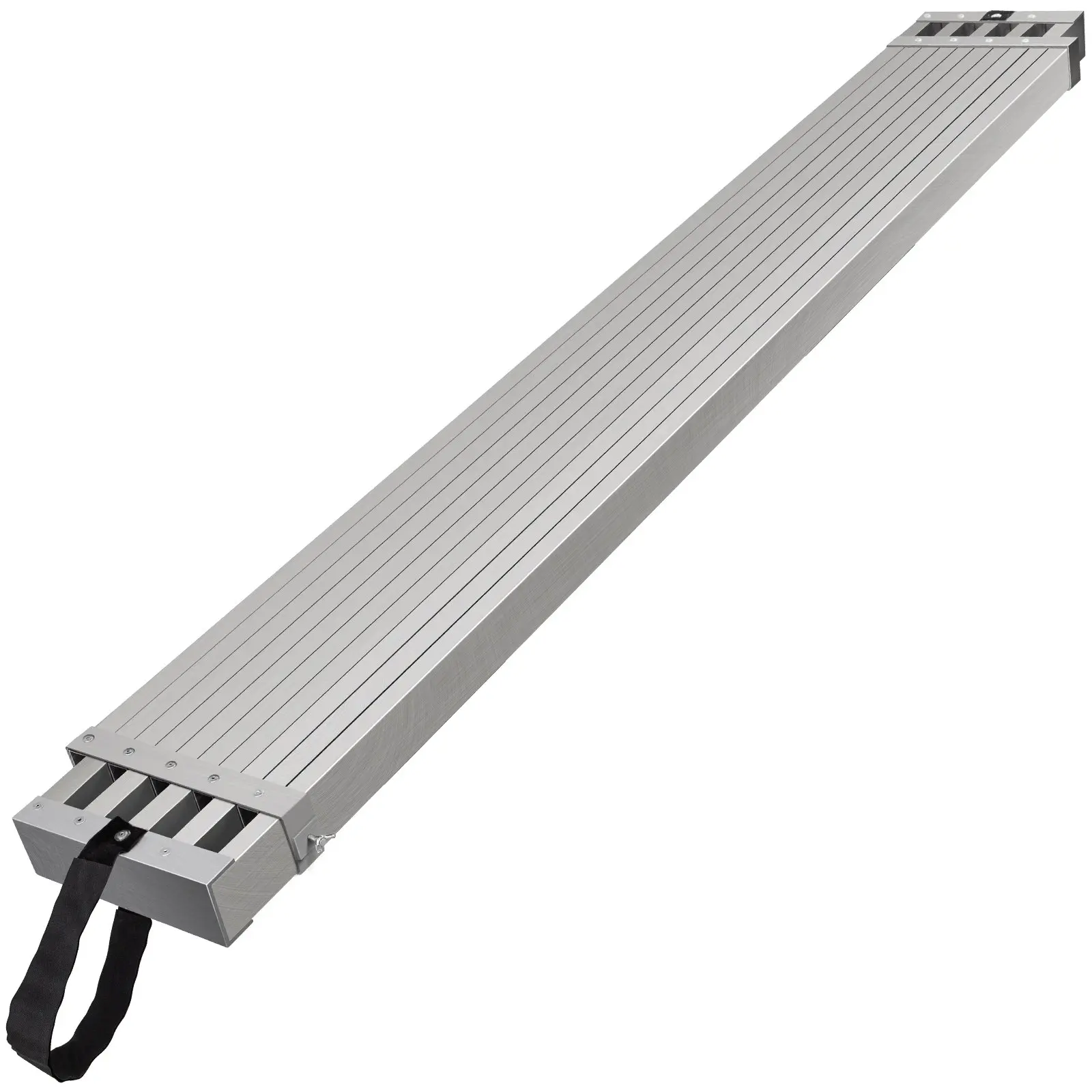 【DealsForYouDays】VEVOR Telescoping Aluminum Work Plank, 6-9 Feet 500lbs Capacity, 12.5 inch Width Aluminum Scaffold Plank, Extension Staging Plank with Skid-Proof Platform Scaffold Ladder Accessory