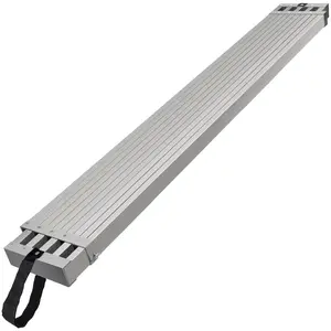 【DealsForYouDays】VEVOR Telescoping Aluminum Work Plank, 8-13 Feet 500lbs Capacity, 12.5 inch Width Aluminum Scaffold Plank, Extension Staging Plank with Skid-Proof Platform Scaffold Ladder Accessory