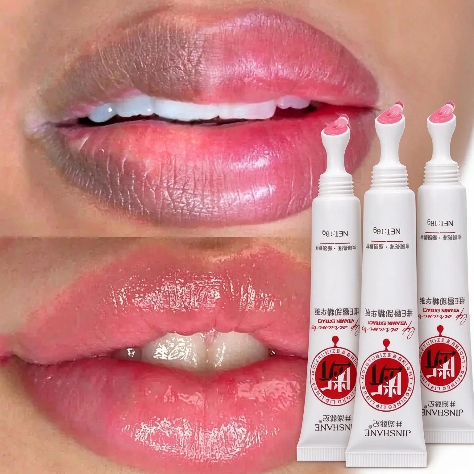 3PCS Remove Dark Smoke Lips Pink Fresh Lightening Brightening Bleaching Cream Treatment Lip Balm  Moisturizer Nourishing Essence Lips