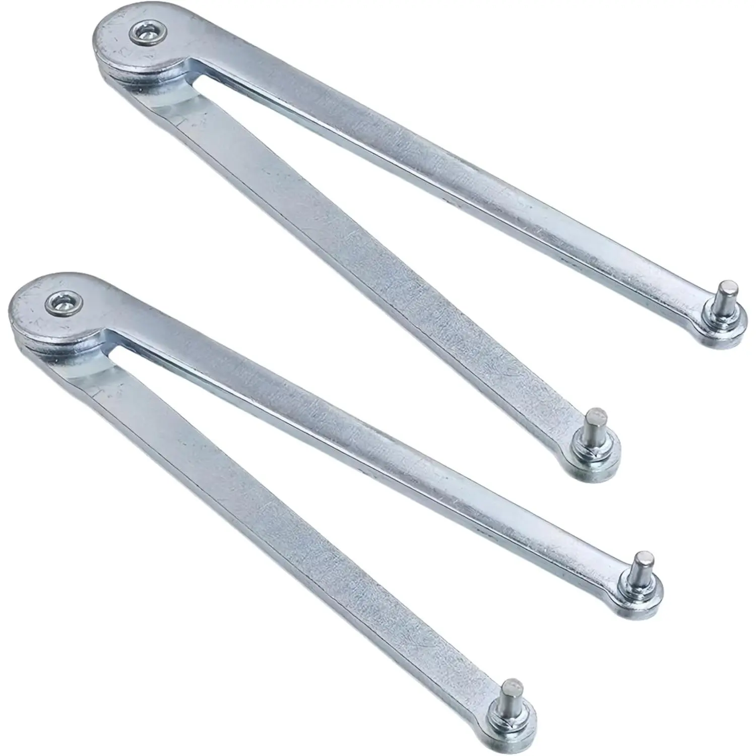Adjustable Angle  Wrench, Pin Spanner Lock Nut Tool ﻿2Pcs | Adjustable wrench,Replacing Backing Pads and Round Nuts with Drilled Holes  Grinders(2Pack)