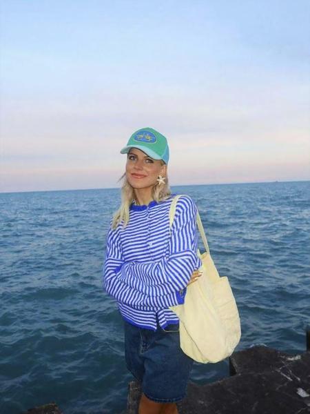 Elegant Knitted Cardigan for Fall & Winter, Unique Design Colorblock Striped Sweater, Long Sleeve Casual Fashion Knitwear