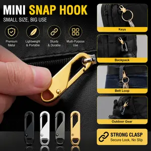 1pcs Universal Zipper Pull Heads for Quick Fix Repair, Detachable Keychain Zippers for Crafts and Accessories, Creative Replacement Zipper Pulls