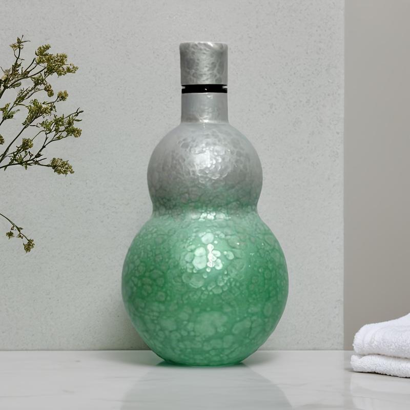 Vintage Chinese Style Gourd Design Thermos Bottle, Stainless Steel Insulated Bottle, Portable Drinking Cup for Home Office Outdoor, Drinkware