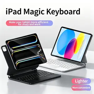 Magic Keyboard Case for iPad 11th/10th Gen, Magnetic Stand, Multi-Touch Trackpad, Auto Sleep/wake, Backlit, 10.9" Air 6/5, Pro 11 Inch