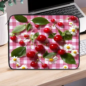 1pc & Daisy Flower Laptop Sleeve Compatible for 10/12/13/15/17-inch Laptops, Cute Fruit & Cover with Tablet/Notebook, Women & Men Computer Case