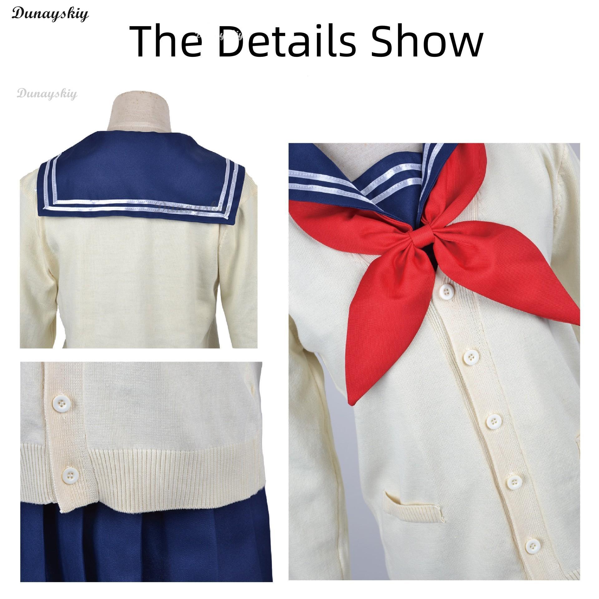 Cross Body/Himiko Toga Cosplay Costume Anime Boku No My Hero Adult Man Woman Halloween School Sailor Uniform Suit