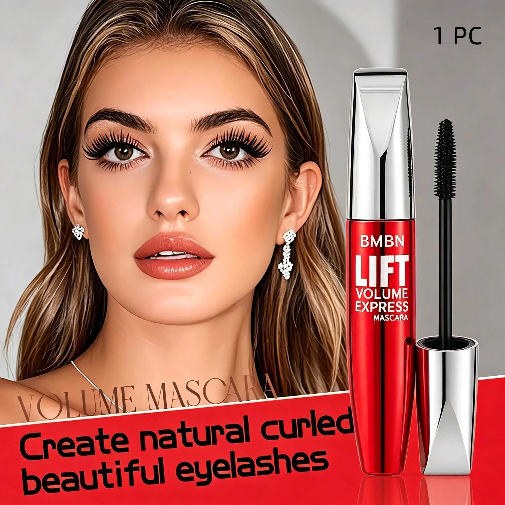 Volumizing and Lengthening Mascara, Mascara Volume And Length - Black lash enhancer that makes each lash look defined, long, curled, and thick without clumping, comes with a precise brush for easy application, Beginner-friendly, birthday gift