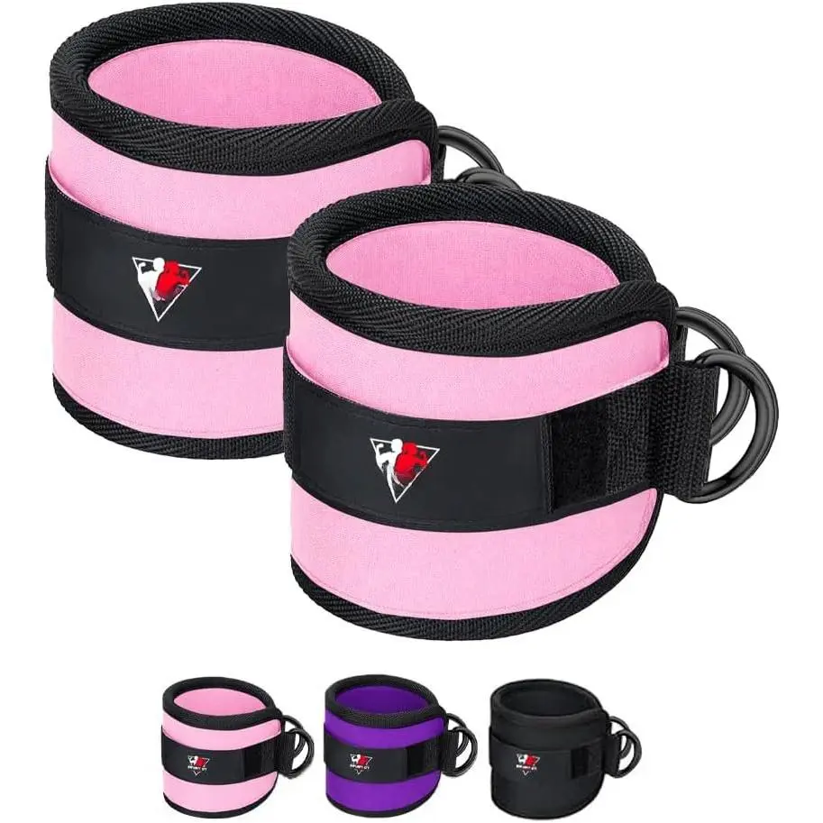 Ankle Straps for  Machines, Adjustable Comfort Ankle  Attachments for Women & Men, Glute Kickback Ankle Strap for Workout Gym Ankle Cuff Neoprene Padded Durable lifting Straps